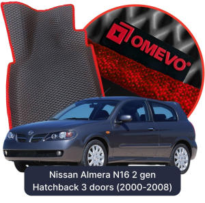 OMEVO 5D Pro Autokoberce do Nissan Almera N16 2 gen Hatchback 3 dvere (2000-2008)