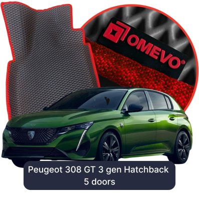 EVA autokoberce OMEVO pre Peugeot 308 GT 3 gen Hatchback 5 dverí (2021-2026)