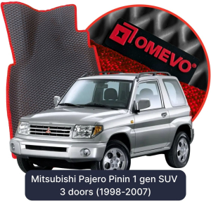 OMEVO 5D Pro Autokoberce do Mitsubishi Pajero Pinin 1 gen SUV 3 dvere (1998-2007)