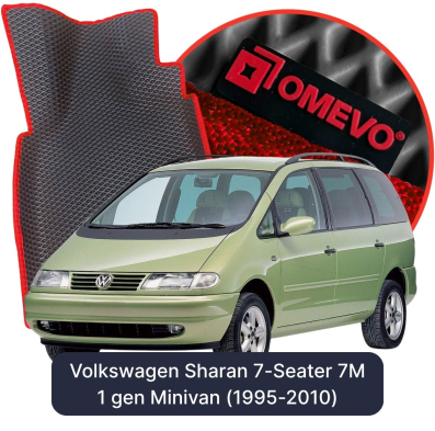 EVA autokoberce OMEVO pre Volkswagen Sharan 7-miestny 7M 1. gen Minivan (1995-2010)