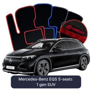 Velúrové autokoberce OMEVO pre Mercedes-Benz EQS 5 mest 1 gen SUV (2021-2025)