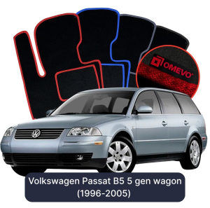 Velúrové autokoberce OMEVO pre Volkswagen Passat B5 5 gen Kombi (1996-2005)