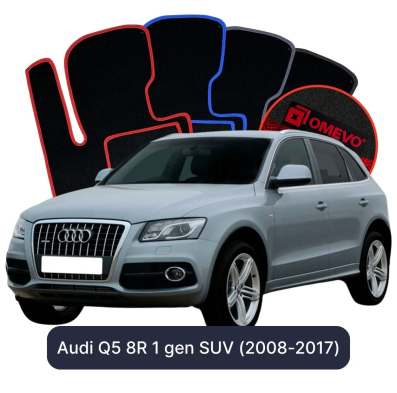 Velúrové autokoberce OMEVO pre Audi Q5 8R 1 gen SUV (2008-2017)