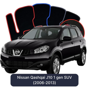 Velúrové autokoberce OMEVO pre Nissan Qashqai J10 1 gen SUV (2006-2013)