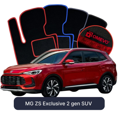 Velúrové autokoberce OMEVO pre MG ZS Exclusive  2 gen SUV (2024-2025)