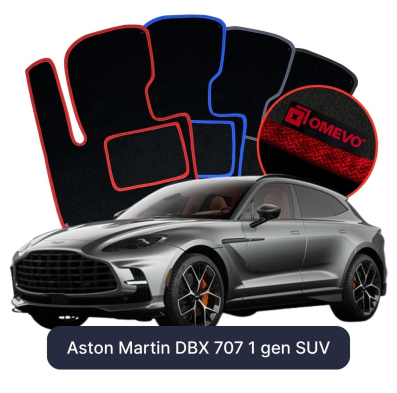 Velúrové autokoberce OMEVO pre Aston Martin DBX 707 1 gen SUV (2000-2026)