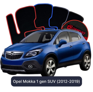 Velúrové autokoberce OMEVO pre Opel Mokka 1 gen SUV (2012-2019)