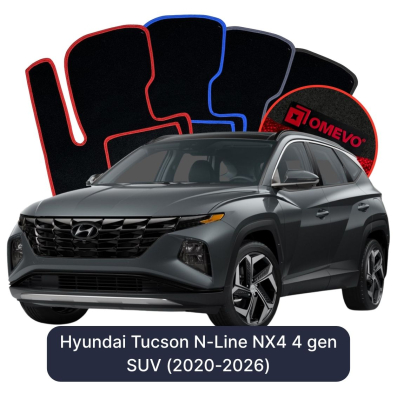 Velúrové autokoberce OMEVO pre Hyundai Tucson N-Line NX4 4 gen SUV (2020-2025)