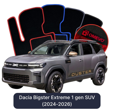 Velúrové autokoberce OMEVO pre Dacia Bigster Extreme 1 gen SUV (2024-2025)