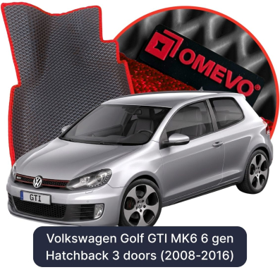 EVA autokoberce OMEVO pre Volkswagen Golf GTI MK6 6 gen Hatchback 3 dvere (2008-2016)