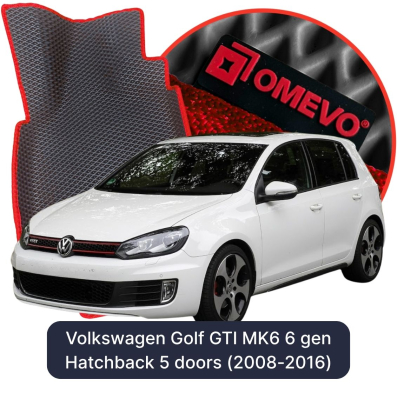 EVA autokoberce OMEVO pre Volkswagen Golf GTI MK6 6 gen Hatchback 5 dverí (2008-2016)