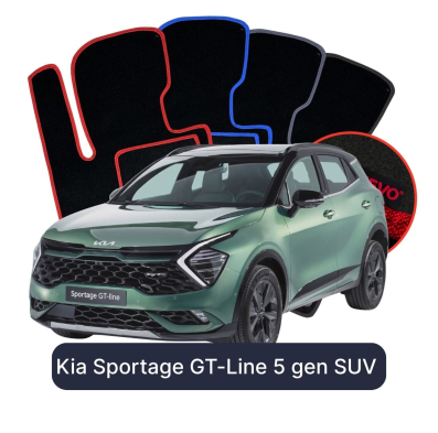Velúrové autokoberce OMEVO pre Kia Sportage GT 5 gen SUV (2021-2024)