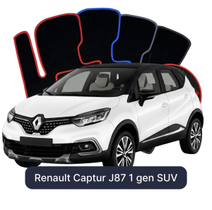 Velúrové autokoberce OMEVO pre Renault Captur J87 1 gen SUV (2013-2019)
