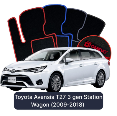 Velúrové autokoberce OMEVO pre Toyota Avensis T27 3 gen Kombi (2009-2018)