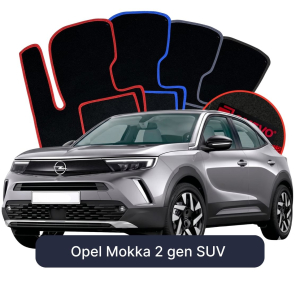 Velúrové autokoberce OMEVO pre Opel Mokka 2 gen SUV (2020-2025)