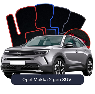 Velúrové autokoberce OMEVO pre Opel Mokka 2 gen SUV (2020-2025)