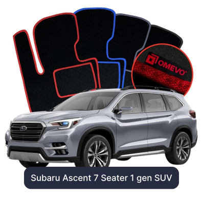 Velúrové autokoberce OMEVO pre Subaru Ascent 7 mest 1 gen SUV (2018-2026)