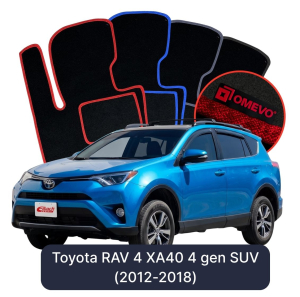 Velúrové autokoberce OMEVO pre Toyota RAV 4 XA40 4 gen SUV (2012-2019)