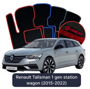 Velúrové autokoberce OMEVO pre Renault Talisman 1 gen Kombi (2015-2022)
