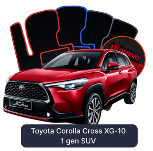 Velúrové autokoberce OMEVO pre Toyota Corolla Cross XG-10 1 gen SUV (2020-2025)