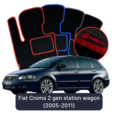 Velúrové autokoberce OMEVO pre Fiat Croma 2 gen Kombi (2005-2011)