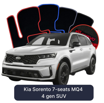 Velúrové autokoberce OMEVO pre Kia Sorento 7-miestny MQ4 4 gen SUV (2020-2025)