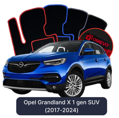 Velúrové autokoberce OMEVO pre Opel Grandland X 1 gen SUV (2017-2024)