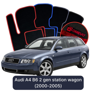 Velúrové autokoberce OMEVO pre Audi A4 B6 2 gen Kombi (2000-2005)