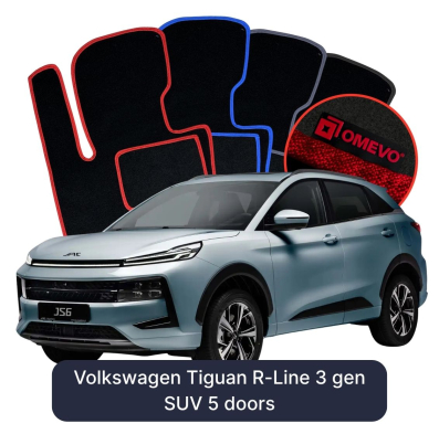 Velúrové autokoberce OMEVO pre JAC JS6 1 gen SUV (2025-2026)