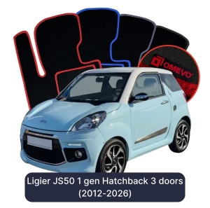 Velúrové autokoberce OMEVO pre Ligier JS50 1 gen Hatchback 3 dvere (2012-2025)