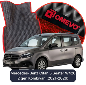 OMEVO 5D Pro Autokoberce do Mercedes-Benz Citan 5-miestny W420 2. gen Kombivan (2021-2025)