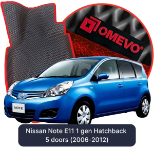OMEVO 5D Pro Autokoberce do Nissan Note E11 1. generácia Hatchback 5 dverí (2006-2012)