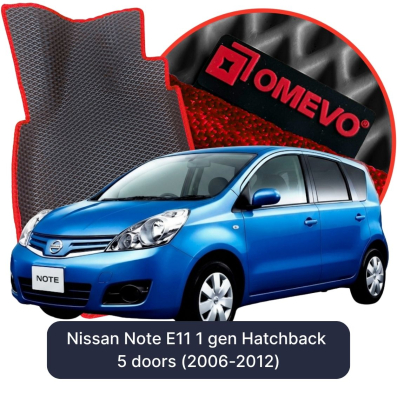 EVA autokoberce OMEVO pre Nissan Note E11 1. generácia Hatchback 5 dverí (2006-2012)