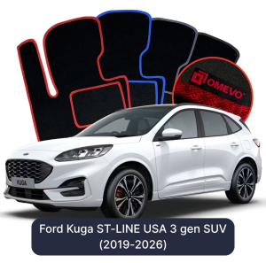 Velúrové autokoberce OMEVO pre Ford Kuga ST-LINE USA 3 gen SUV (2019-2026)