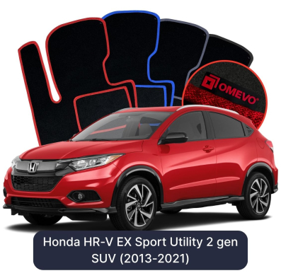 Velúrové autokoberce OMEVO pre Honda HR-V EX Sport Utility 2 gen SUV (2013-2021)
