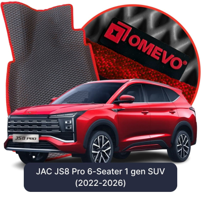 EVA autokoberce OMEVO pre JAC JS8 Pro 6 mest 1 gen SUV (2022-2026)