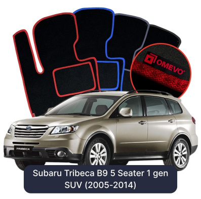Velúrové autokoberce OMEVO pre Subaru Tribeca B9 5 mest 1 gen SUV (2005-2014)