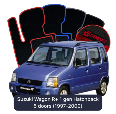 Velúrové autokoberce OMEVO pre Suzuki Wagon R+ 1 gen Hatchback 5 dverí (1997-2000)