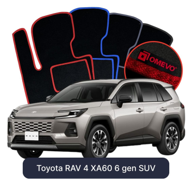 Velúrové autokoberce OMEVO pre Toyota RAV 4 GR Sport XA60 6 gen SUV (2025-2026)