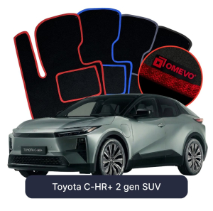 Velúrové autokoberce OMEVO pre Toyota C-HR+ 2 gen SUV (2023-2026)