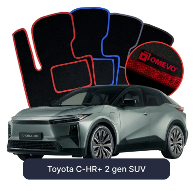 Velúrové autokoberce OMEVO pre Toyota C-HR+ 2 gen SUV (2023-2026)