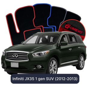 Velúrové autokoberce OMEVO pre Infiniti JX35 1 gen SUV (2012-2013)