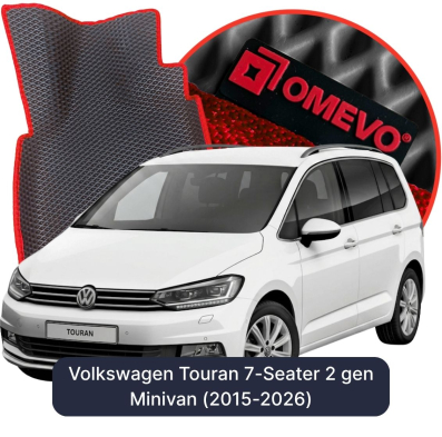 EVA autokoberce OMEVO pre Volkswagen Touran 7-miestny 2. gen Minivan (2015-2026)
