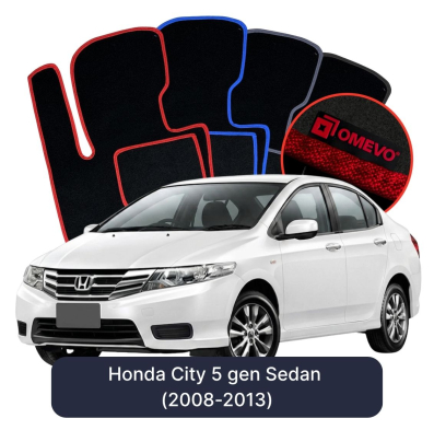 Velúrové autokoberce OMEVO pre Honda City 5 gen Sedan (2008-2013)