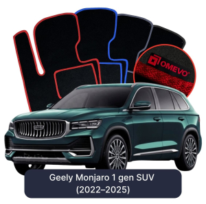 Velúrové autokoberce OMEVO pre Geely Monjaro 1 gen SUV (2022–2025)