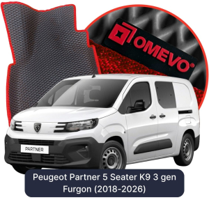 OMEVO 5D Pro Autokoberce do Peugeot Partner 5 mest K9 3 gen Van (2018-2026)