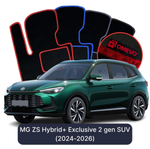 Velúrové autokoberce OMEVO pre MG ZS Hybrid+ Exclusive  2 gen SUV (2024-2026)