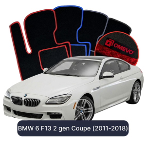 Velúrové autokoberce OMEVO pre BMW 6 F13 2 gen Kupé (2011-2018)