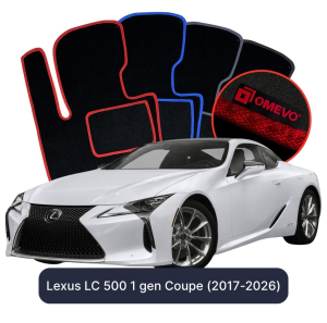 Velúrové autokoberce OMEVO pre Lexus LC 500 1 gen Kupé (2017-2025)