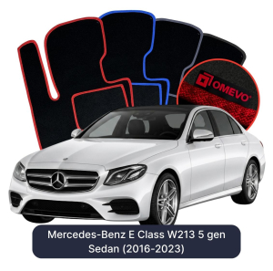 Velúrové autokoberce OMEVO pre Mercedes-Benz E klasa W213 5 gen Sedan (2016-2023)